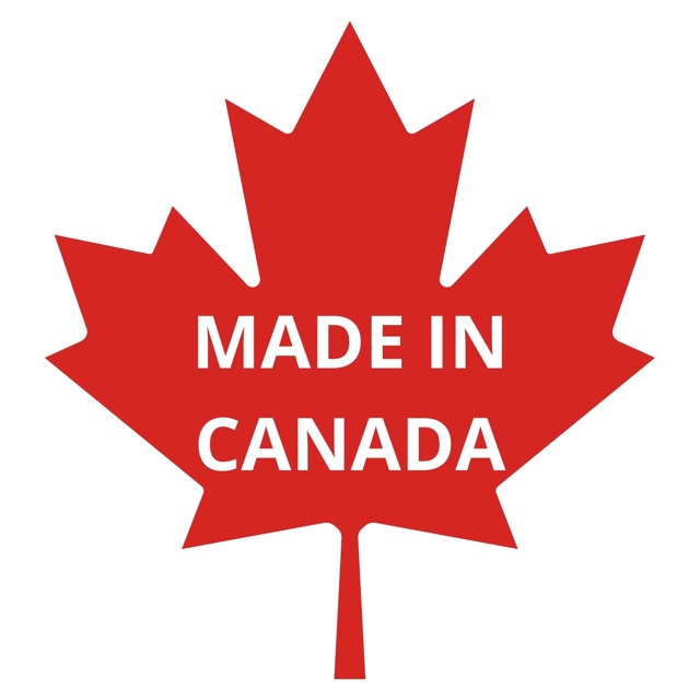 Made in Canada in maple leaf shape