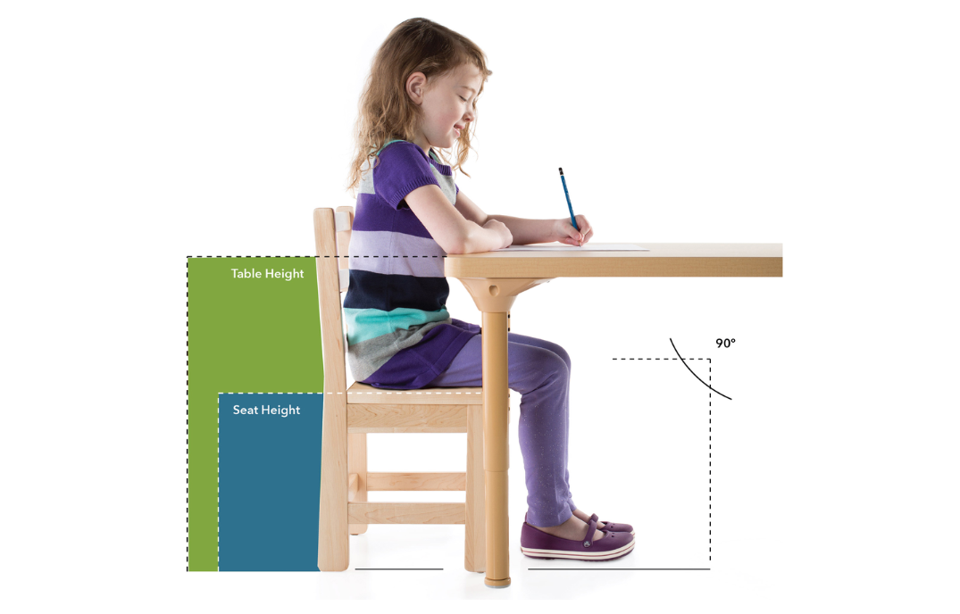 View the table & chair height chart