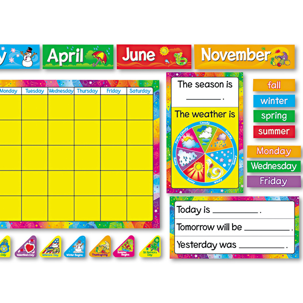 Year Around Calendar Bulletin Board Set Quality Classrooms