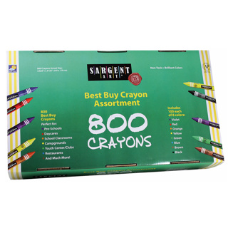 *Best Buy Standard Crayons, Assorted, Set of 800