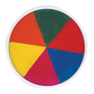 Washable Pad, Circular, Rainbow