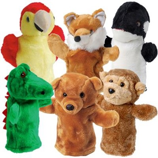 Exotic Animals Puppets, Set of 6