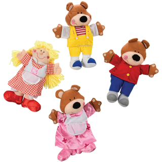 Goldilocks and 3 Bears Puppets