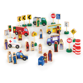 Community and Roadway Essentials, 36 Pieces