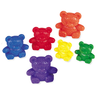Three Bear Family Counters Set, 96 Pieces