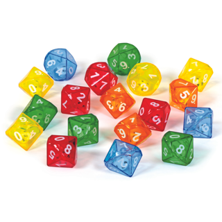10 Sided Dice In Dice, Set of 72