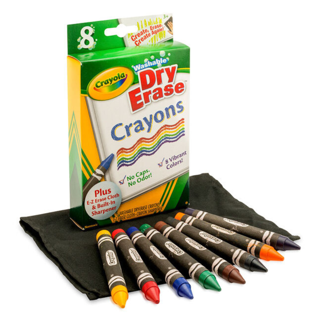 Crayola Dry Erase Crayons, Set of 8