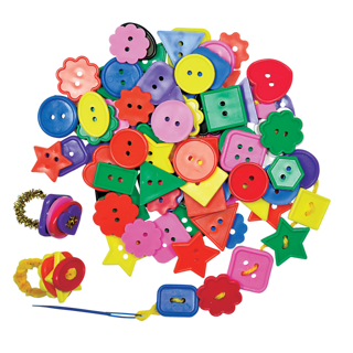Bright Buttons, Assorted, 454 g