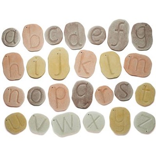 Feels-Write Letter Stones, Lowercase, 26 Pieces