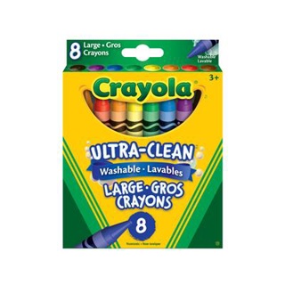 Crayola Washable Large Crayons, Set of 8