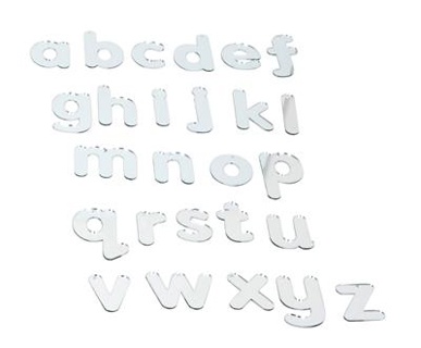 Mirror Letters, Lowercase, Set of 26