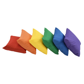 Rainbow Mini Throw Pillows, Set of 6