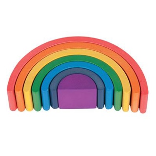 Wooden Architect Arches, Rainbow, 7 Pieces