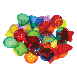 See-Through Big Buttons, 30 Pieces