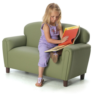 Enviro Upholstered Couch, Preschool, Sage