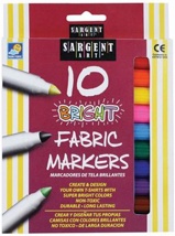 *Fabric Markers, Assorted, Set of 10