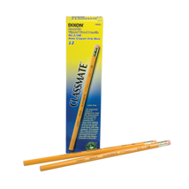 Dixon Classmate Pencils, With Eraser, #2 HB, Set of 12