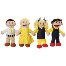 Family Puppet Set, Caucasian