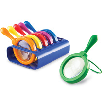 Jumbo Magnifiers with Stand, Set of 6