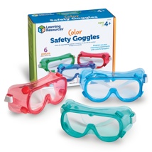 Safety Goggles, Rainbow, Set of 6