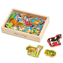 Magnetic Wooden Animals In Box