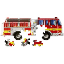 Giant Fire Engine Floor Puzzle, 24 Pieces