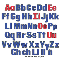 Upper and Lowercase Flannel Letters