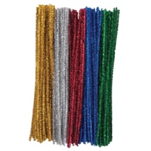 Jumbo Sparkle Pipe Cleaners, 12" Long, 100 Pieces