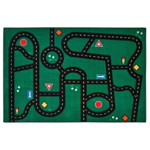 Go-Go Driving Rug, 48" x 72", Rectangle, Green