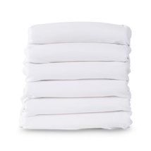 Compact Fitted Crib Sheets, White, Set of 6