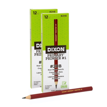 Dixon Primary Printer #1, Large Grip Pencils, HB, Set of 24