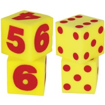 Giant Soft Cubes - Numbers and Dots