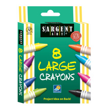 *Large Best Buy Crayons, Assorted, Set of 8