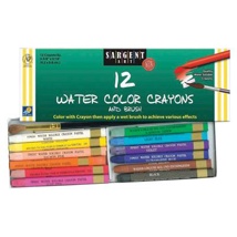 *Watercolour Crayons, Assorted, Set of 12