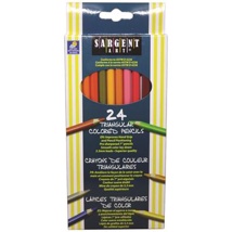 *Best Buy Triangular Coloured Pencils, Assorted, Set of 24