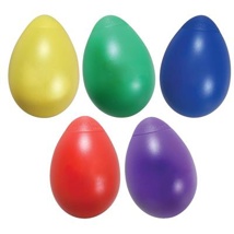 Egg Shakers, 2", Assorted, Set of 5