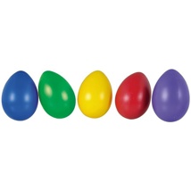 Jumbo Egg Shakers, Assorted, Set of 5