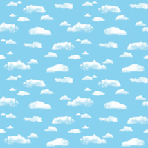 Fadeless Designs Paper Roll, 48" x 50', Clouds 