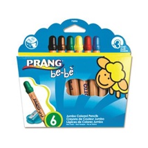 Prang Be-Be Coloured Pencils, Set of 6