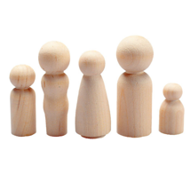 People Wooden Shapes, Set of 40