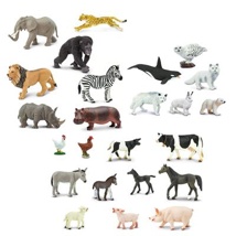 Complete Realistic Animals Set, 23 Pieces