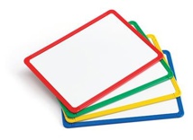 Framed Magnetic Dry Erase Boards, Set of 4