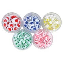 Wiggle Eye Stacker Tub, Coloured, 500 Pieces