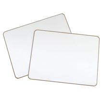 *2-Sided Magnetic Write and Wipe Boards, 9" x 12", White, Set of 10