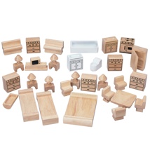 Dollhouse Wooden Furniture Set