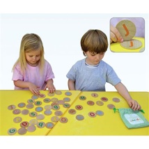 Alphabet Wooden Matching Pairs, 52 Pieces