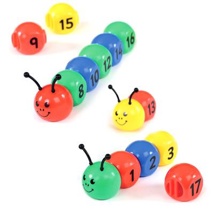 Number Bugs 1-20, 24 Pieces