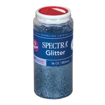 Spectra Glitter Shaker Jar, Sky Blue, 454 g