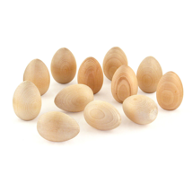 Wood Eggs, 12 Pieces