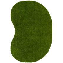GreenSpace Artificial Grass Rug, 4' x 6', Jellybean, Green